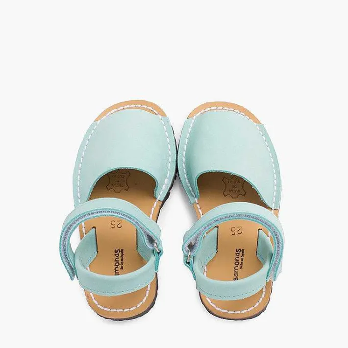 Pisamonas Avarcas Menorcan Sandals>Nubuck Avarcas Menorcan Riptape Sandals