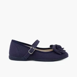 Pisamonas Mary Janes>Organic Cotton Mary Jane With Bow