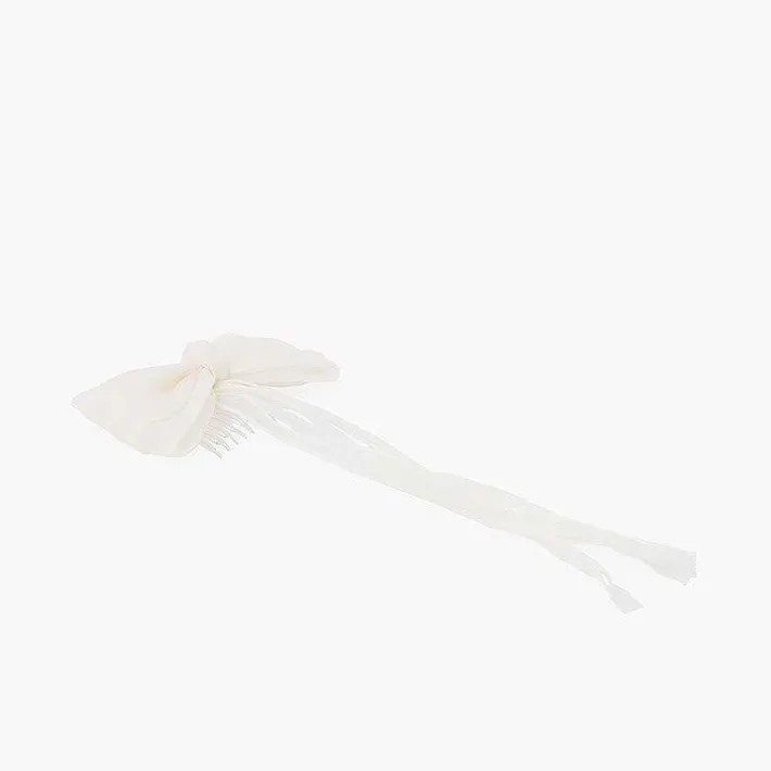 Pisamonas Hair Accessories>Organza Ribbon Bow Comb