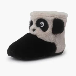 Pisamonas Slippers>Panda Children'S House Slippers Colour Blanco Y Negro