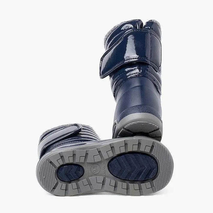 Pisamonas Wellies>Patent Apres-Ski Boots Fur Lining Adjustable Closure
