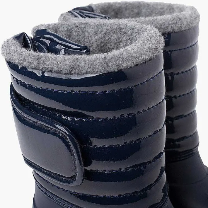 Pisamonas Wellies>Patent Apres-Ski Boots Fur Lining Adjustable Closure