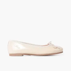Pisamonas Ballet Pumps And Flats>Patent Leather Ballet Flats With Bow
