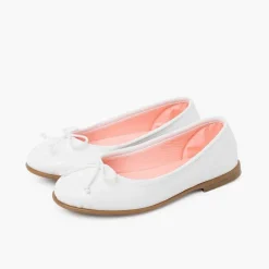 Pisamonas Ballet Pumps And Flats>Patent Leather Ballet Pumps Caramel Sole