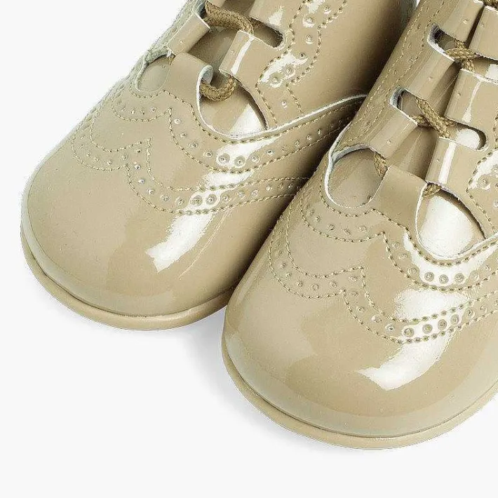 Pisamonas Lace Up Oxfords>Patent Type Lace-Up Oxford Booties