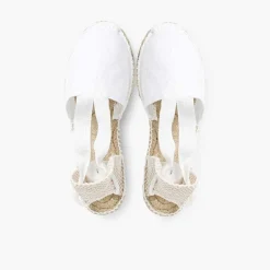 Pisamonas Espadrilles>Plain Ankle-Tie Espadrilles