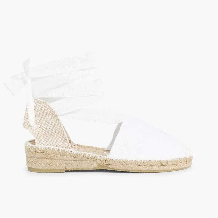 Pisamonas Espadrilles>Plain Ankle-Tie Espadrilles