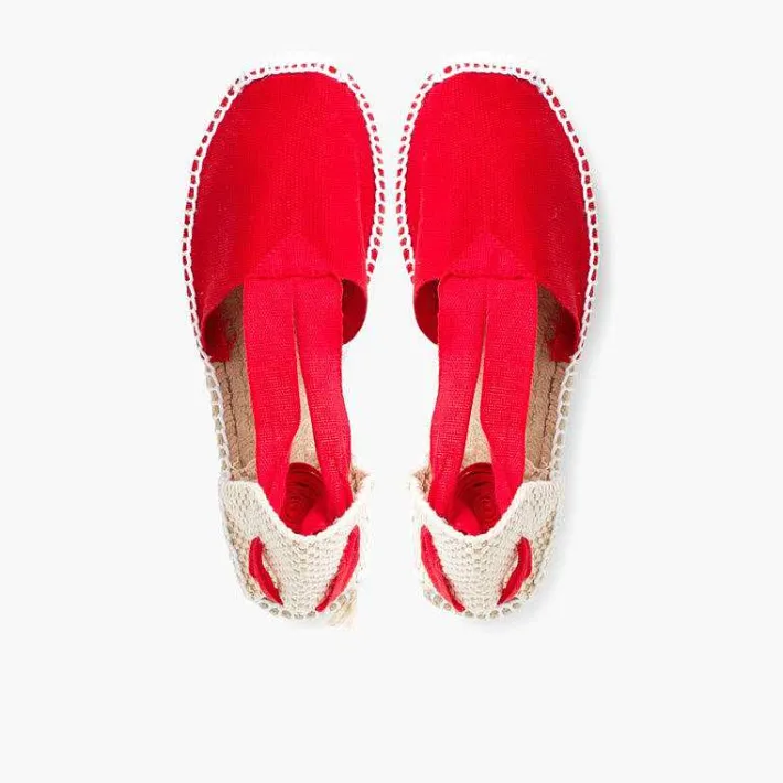 Pisamonas Espadrilles>Plain Ankle-Tie Espadrilles