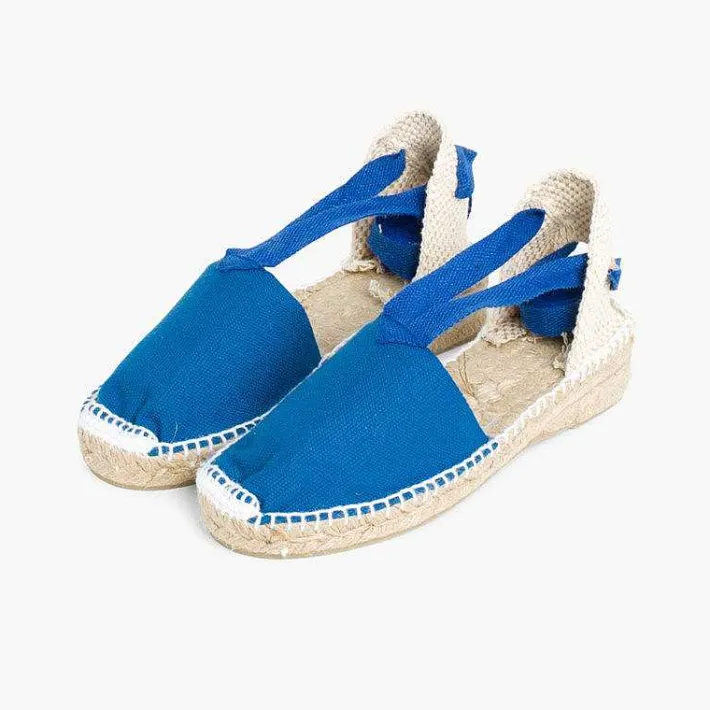 Pisamonas Espadrilles>Plain Ankle-Tie Espadrilles
