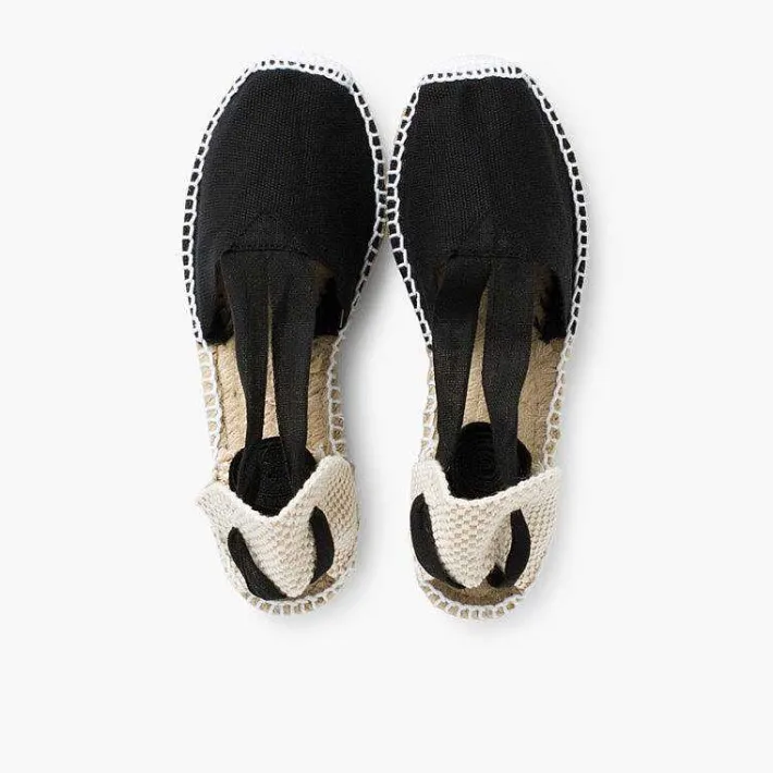 Pisamonas Espadrilles>Plain Ankle-Tie Espadrilles