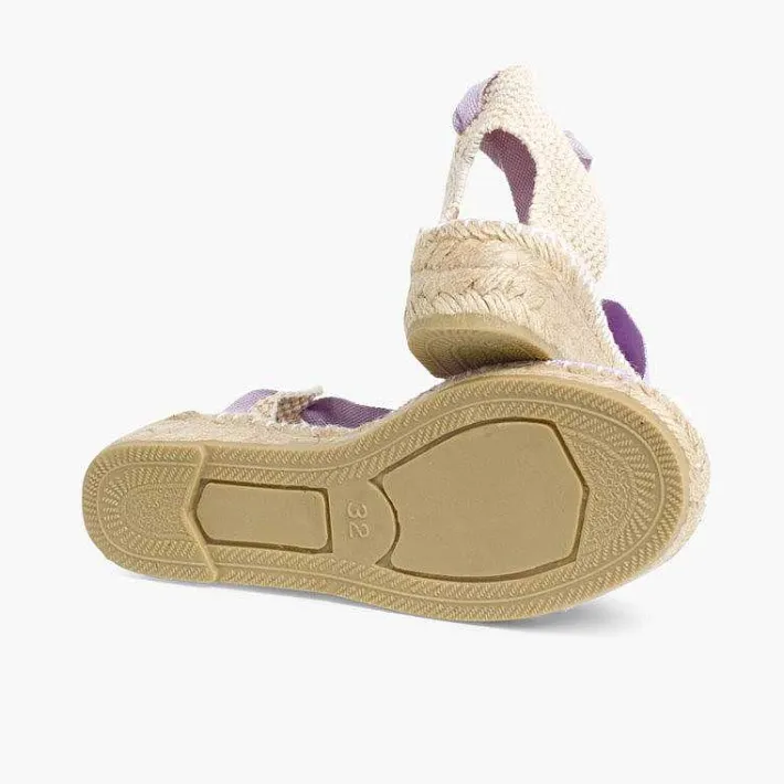 Pisamonas Espadrilles>Plain Ankle-Tie Espadrilles