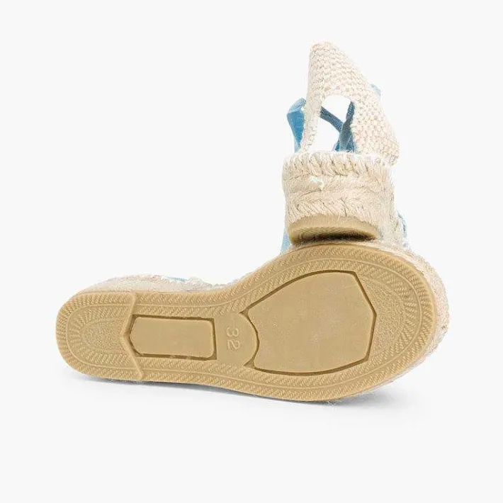 Pisamonas Espadrilles>Plain Ankle-Tie Espadrilles