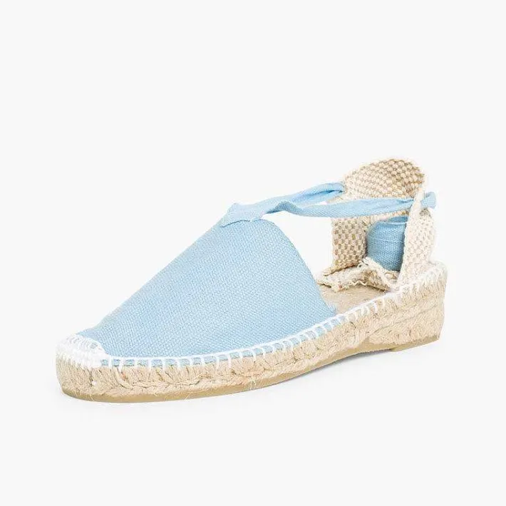 Pisamonas Espadrilles>Plain Ankle-Tie Espadrilles