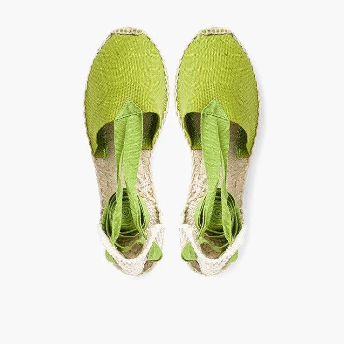 Pisamonas Espadrilles>Plain Ankle-Tie Espadrilles