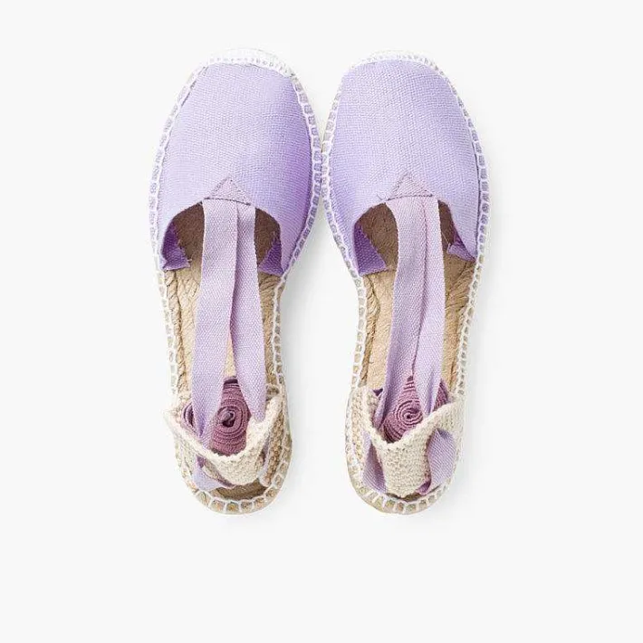 Pisamonas Espadrilles>Plain Ankle-Tie Espadrilles