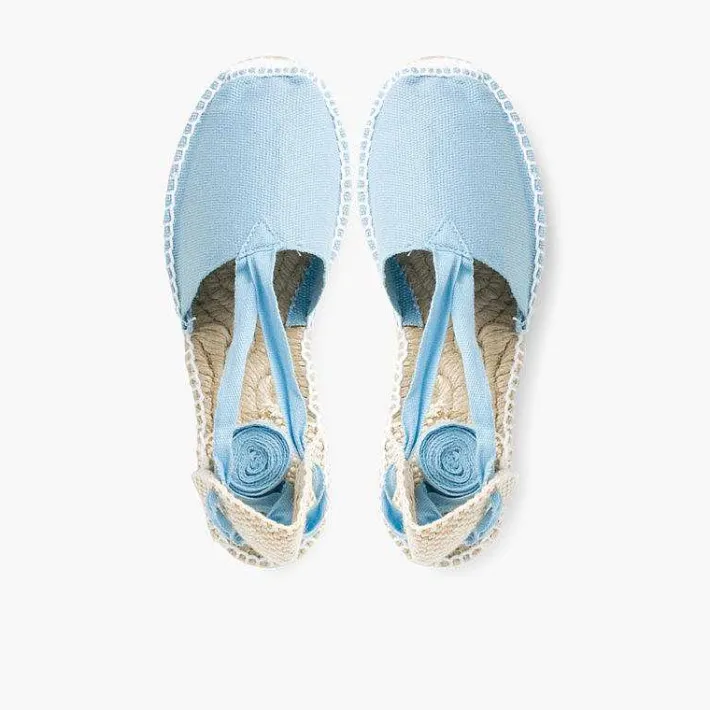 Pisamonas Espadrilles>Plain Ankle-Tie Espadrilles