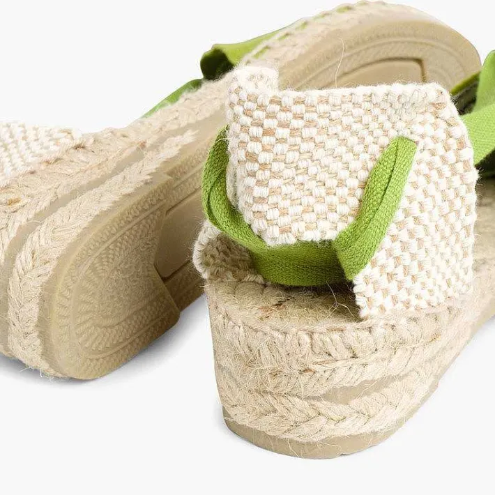 Pisamonas Espadrilles>Plain Ankle-Tie Espadrilles