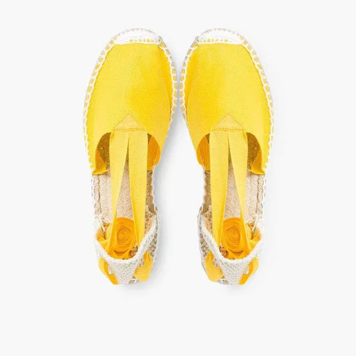 Pisamonas Espadrilles>Plain Ankle-Tie Espadrilles