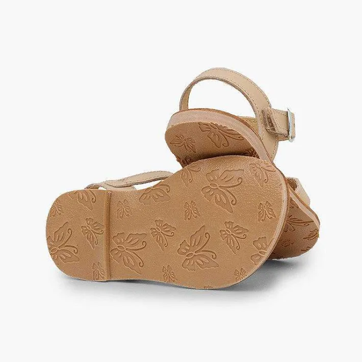 Pisamonas Sandals>Plain Crossed Strap Flat Sandals