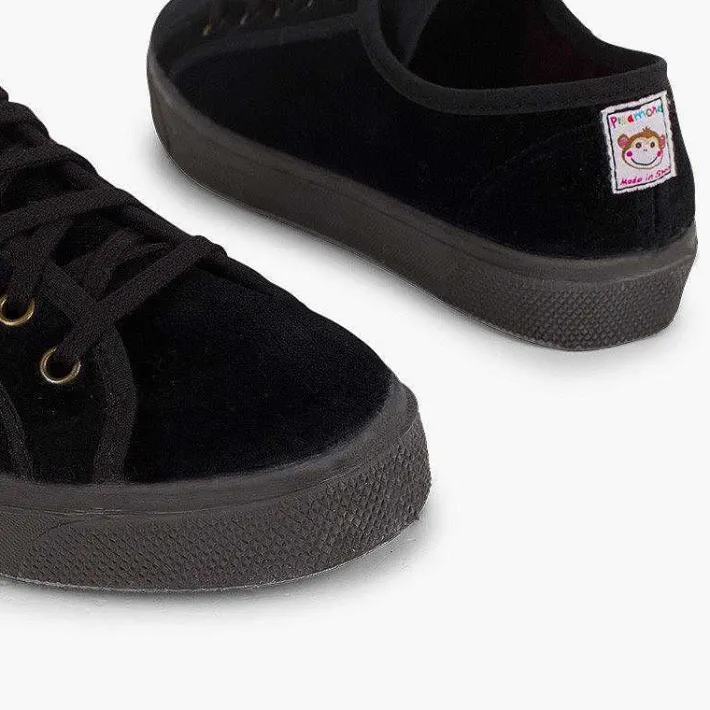 Pisamonas Trainers>Platform Velvet Sneakers Woman And Girl