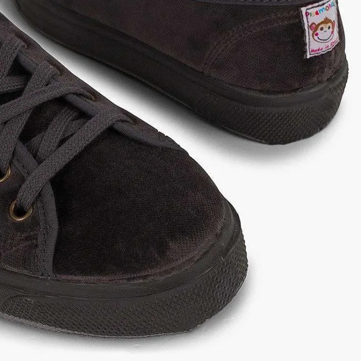 Pisamonas Trainers>Platform Velvet Sneakers Woman And Girl