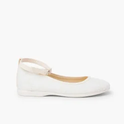 Pisamonas Ballet Pumps And Flats>Plumetis Buckle Strap Girls Ballet Flats