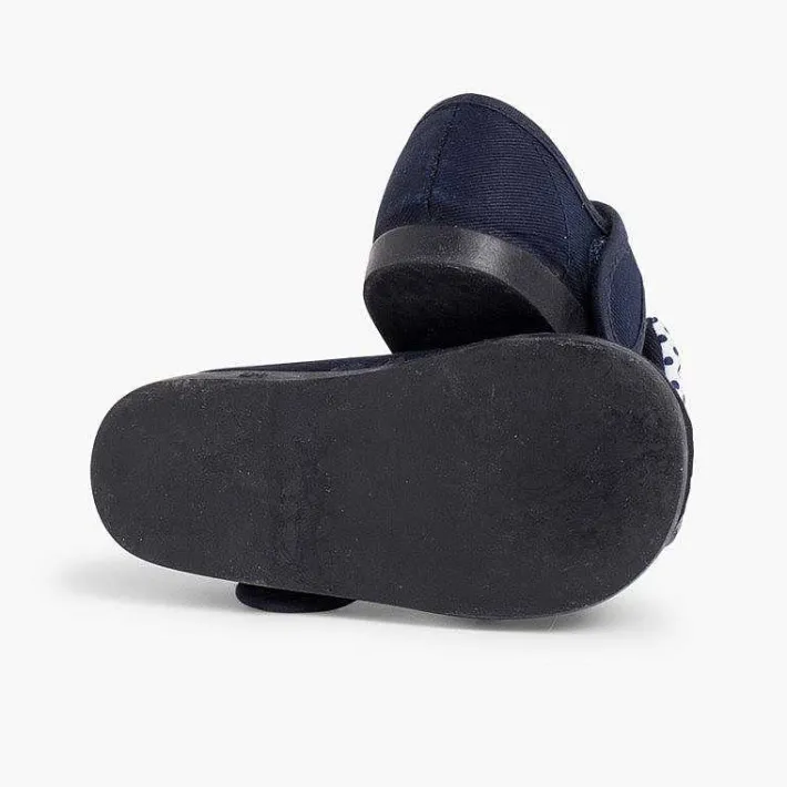 Pisamonas Mary Janes>Polka Dots Loop Fasteners And Bow Mary Janes