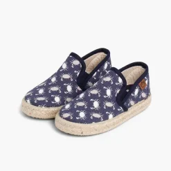 Pisamonas Trainers>Printed Clasticated Canvas Trainers With Espadrille Sole