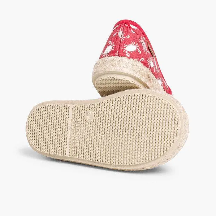Pisamonas Trainers>Printed Clasticated Canvas Trainers With Espadrille Sole