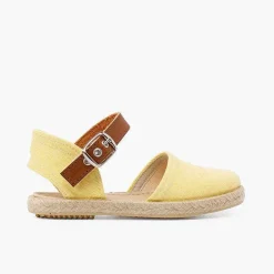 Pisamonas Espadrilles>Recycled Canvas Espadrilles With Leather Type Strip