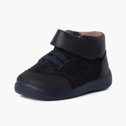 Pisamonas Boots>Reinforced Leather Toe And Heel Booties With Riptape