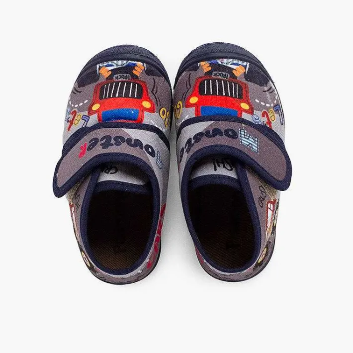 Pisamonas Slippers>Reinforced Toe Slipper Boots With Drawings