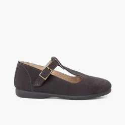 Pisamonas Mary Janes>Retro Mary Janes With Hold Details And Central Strap