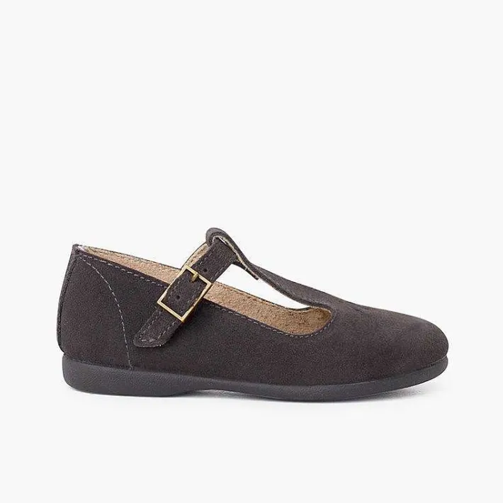 Pisamonas Mary Janes>Retro Mary Janes With Hold Details And Central Strap