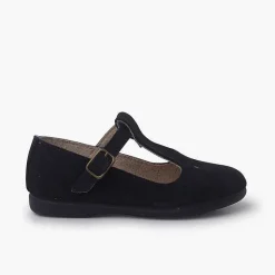 Pisamonas Mary Janes>Retro Mary Janes With Hold Details And Central Strap
