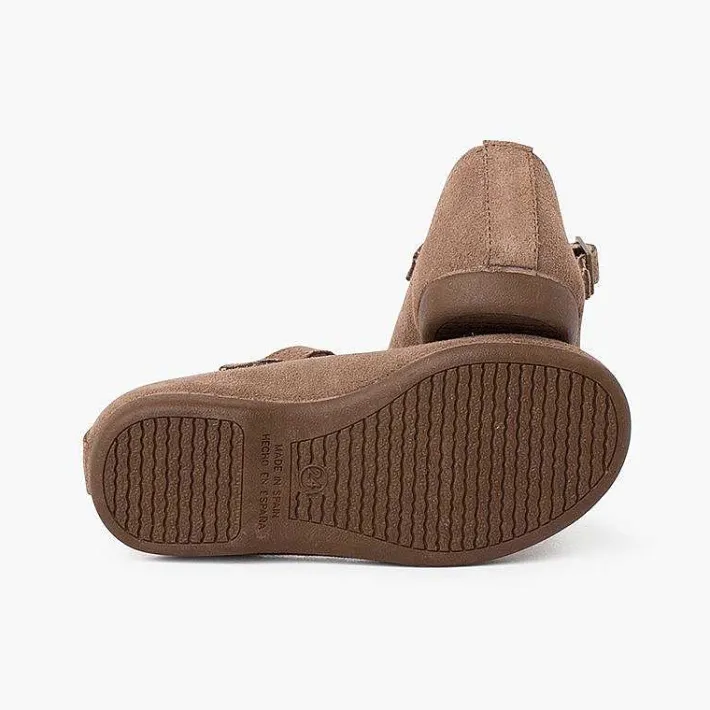 Pisamonas Mary Janes>Retro Mary Janes With Hold Details And Central Strap