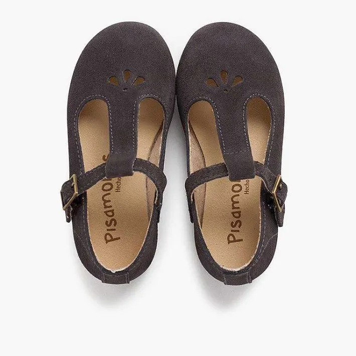 Pisamonas Mary Janes>Retro Mary Janes With Hold Details And Central Strap