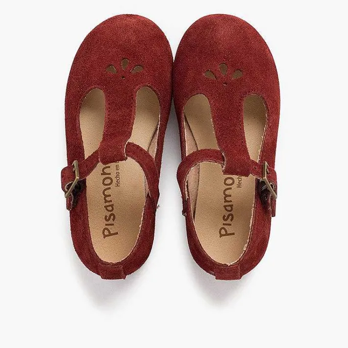 Pisamonas Mary Janes>Retro Mary Janes With Hold Details And Central Strap