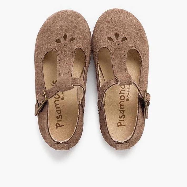 Pisamonas Mary Janes>Retro Mary Janes With Hold Details And Central Strap