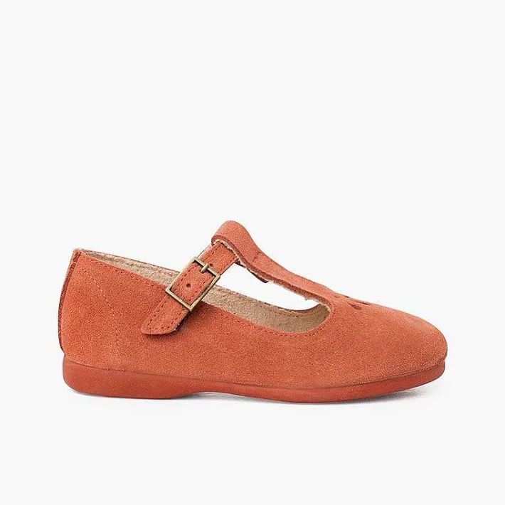 Pisamonas Mary Janes>Retro Mary Janes With Hold Details And Central Strap