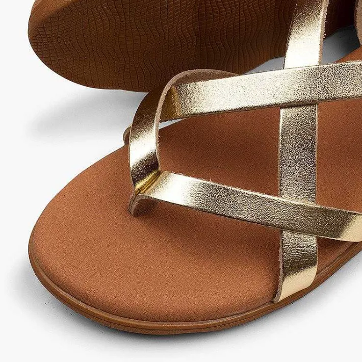 Pisamonas Sandals>Roman Sandals With Metallic Straps For Women And Girls