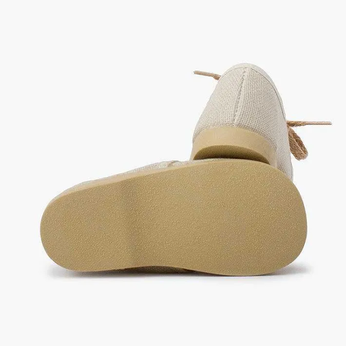Pisamonas Brogues And Bluchers>Rustic Lace-Up Canvas Bluchers