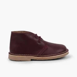 Pisamonas Desert Boots>Safari Boots Leather Laces Wool Inner Lining