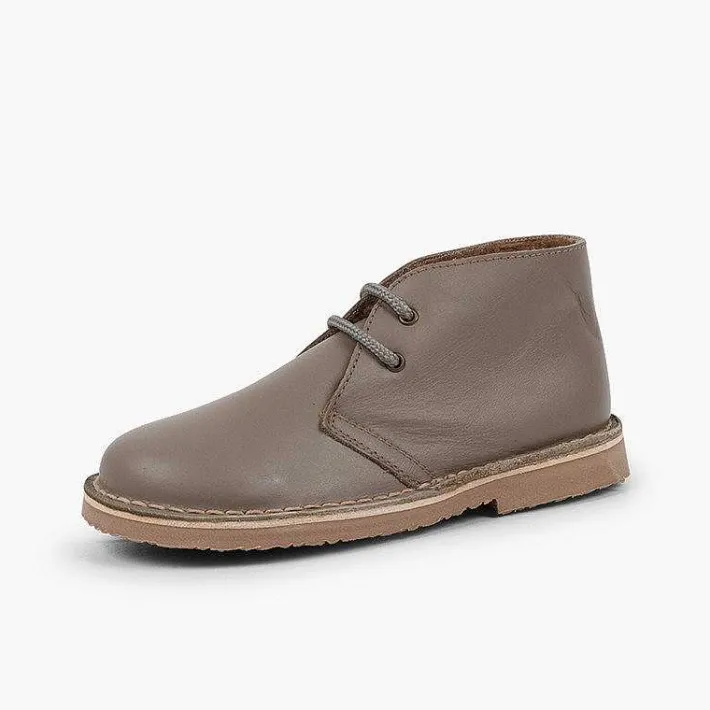 Pisamonas Desert Boots>Safari Boots Leather Laces Wool Inner Lining