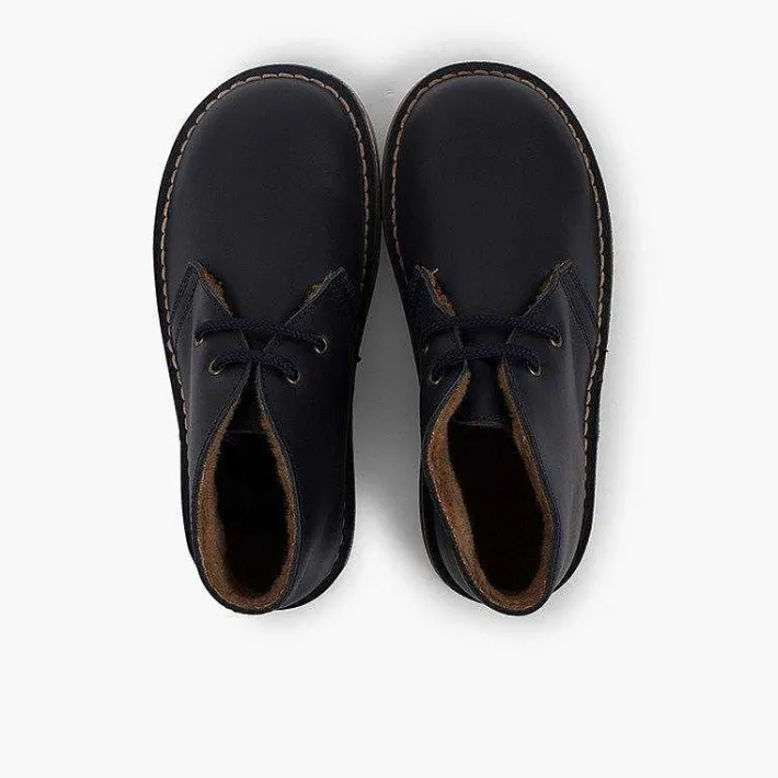 Pisamonas Desert Boots>Safari Boots Leather Laces Wool Inner Lining