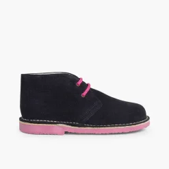 Pisamonas Desert Boots>Safari Desert Boots With Coloured Laces