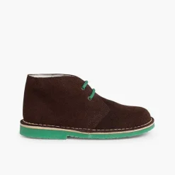 Pisamonas Desert Boots>Safari Desert Boots With Coloured Laces