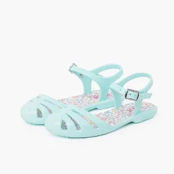 Pisamonas Jelly Sandals And Beachwear>Sandals Girl Buckle Plant Flowers