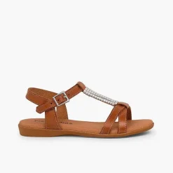 Pisamonas Sandals>Sandals With Padded Insole And Silver Embellishment