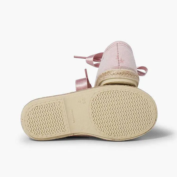 Pisamonas Espadrilles>Satin Laces Embroidered Stars Trainers